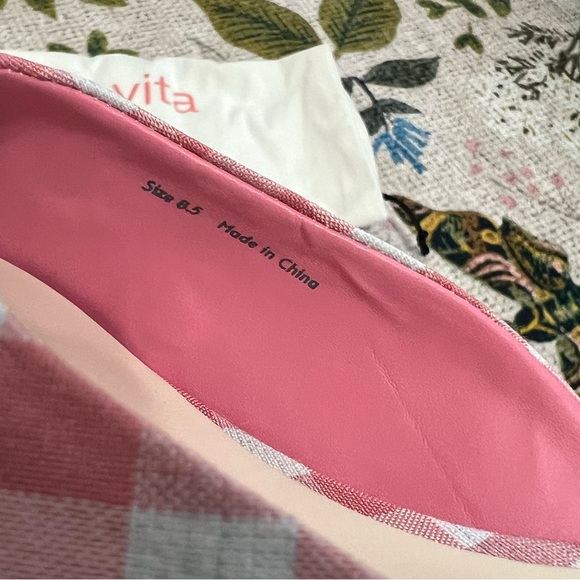 NWT Dolce Vita X For Love And Lemons Lilou Mule in Pink Gingham - Picture 13 of 15